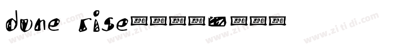 dune rise中文字体字体转换